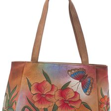 Anuschka Handbags Large Shopper ANNA by Anuschka Floral Butterfly
