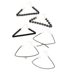 Bijuterii Femei CheapChic Six Chick Mixed Choker Set Black