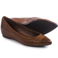 Incaltaminte Femei Frye Alicia Ballet Flats - Leather Hidden Wedge Heel COGNAC (02)