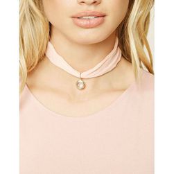 Bijuterii Femei Forever21 Faux Gem Choker Peachclear