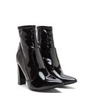 Incaltaminte Femei CheapChic Bad Gal Pointy Faux Patent Booties Black