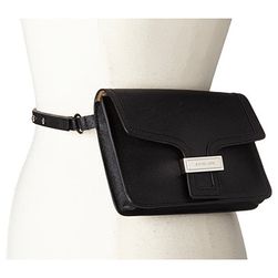 Accesorii Femei MICHAEL Michael Kors 13mm Saffiano Panel Belt Bag Black