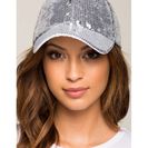 Accesorii Femei CheapChic All Over Sequins Cap Met Slvr