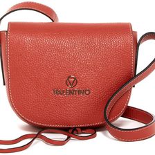 Valentino By Mario Valentino Thea Leather Crossbody RUST