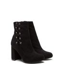 Incaltaminte Femei CheapChic Lace To The Top Chunky Booties Black