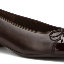 ara Bel Dark Brown Nappa/Patent Toe