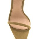 Incaltaminte Femei CheapChic Just One Faux Suede Ankle Strap Heels Olive