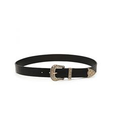 Accesorii Femei Forever21 Etched Faux Leather Belt Black