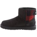 Incaltaminte Femei UGG UGG Australia Classic Mini Plaid Boots - Leather BLACK (01)