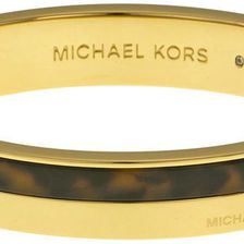 Michael Kors Gold-Tone Tortoise Hinge Bangle N/A