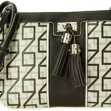 Nine West Printed Square 9S Crossbody Black/Grey/White Multi