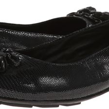 Walking Cradles Bay Black Patent Lizard Print