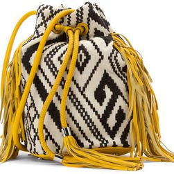 Sam Edelman Pamela Drawstring Black & White/Buttercup