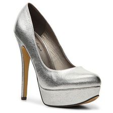 Incaltaminte Femei Michael Antonio Lily Metallic Platform Pump Silver