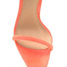 Incaltaminte Femei CheapChic Just One Faux Suede Ankle Strap Heels Neoncoral