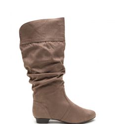 Incaltaminte Femei CheapChic Ditch Day Faux Suede Boots Dktaupe