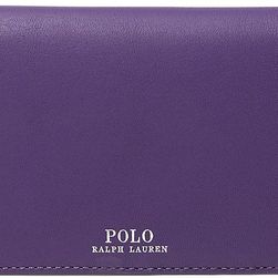 Ralph Lauren Snapped Leather Wallet Purple