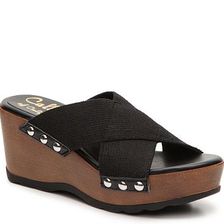 Incaltaminte Femei Callisto of California Cass Wedge Sandal Black