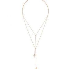 Bijuterii Femei Forever21 Layered Cross Pendant Necklace Gold