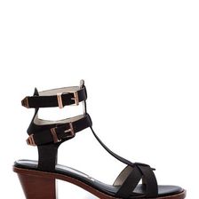 Incaltaminte Femei Matt Bernson KM City Chunky Heel Sandal BLACK