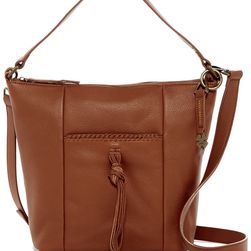 Lucky Brand Leather Carmen Bucket Bag BRANDY