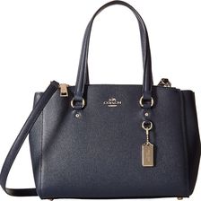COACH Crossgrain Mini Double Zip Carryall LI/Navy