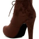 Incaltaminte Femei Elegant Footwear Furry Platform Bootie BROWN