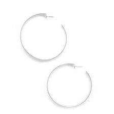 Bijuterii Femei Forever21 Flat Hoop Earrings Silver
