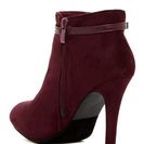 Incaltaminte Femei Top Guy Heidi Buckle Strap Bootie WINE
