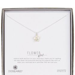 Dogeared Sterling Silver Bridal Flower Girl Necklace SILVER