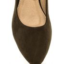 Incaltaminte Femei CheapChic Chic Footnote Pointy Cut-out Flats Olive