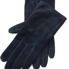 Ralph Lauren Buttoned Suede Gloves Blue