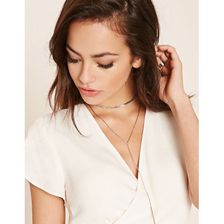 Bijuterii Femei Forever21 Bar Pendant Necklace Set Silver