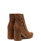 Incaltaminte Femei CheapChic Lace To The Top Chunky Booties Brown