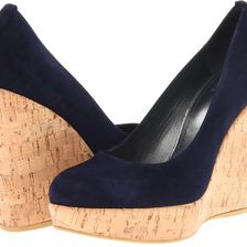 Stuart Weitzman Corkswoon Nice Blue Suede