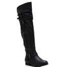 Incaltaminte Femei CheapChic Walk Tall Buckled Boots Black