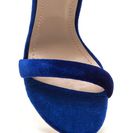 Incaltaminte Femei CheapChic Velvet Allure Ankle Strap Heels Blue
