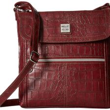 Relic Erica Flap Crossbody Red Croco