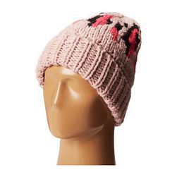 Accesorii Femei San Diego Hat Company KNH3314 Oversized Cable Knit Beanie with Pattern Multi Pink