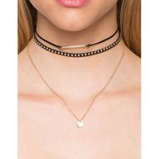 Bijuterii Femei CheapChic Bars Pins 2pc Choker Black