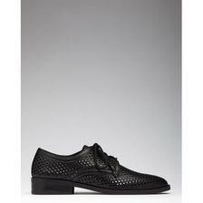 Incaltaminte Femei Forever21 Perforated Faux Leather Oxfords Black