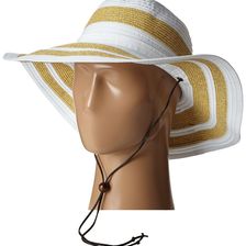 San Diego Hat Company RBL4783 4.5 Sun Brim Hat with Adjustable Chin Cord White