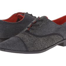 TOMS Mocha Brogue Black Textile Mix