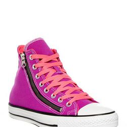 Incaltaminte Femei Converse Chuck Taylor Double Zip High Top Sneaker Unisex PURPLE