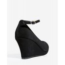 Incaltaminte Femei CheapChic Soap-35 Signature Strut Wedge Black