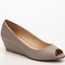Incaltaminte Femei CL By Laundry Hartley Reptile Wedge Pump Taupe