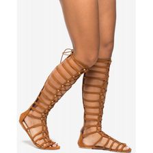 Incaltaminte Femei CheapChic Jagger-9 Stud Me Tender Gladiator Sandal Cognac