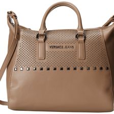 Versace Jeans Studded Satchel Taupe