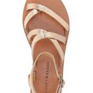 Incaltaminte Femei Lucky Brand Aubree Ankle Strap Flat Sandal BLUSH SUEDE