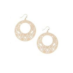 Bijuterii Femei Forever21 Cutout Daisy Drop Earrings Gold